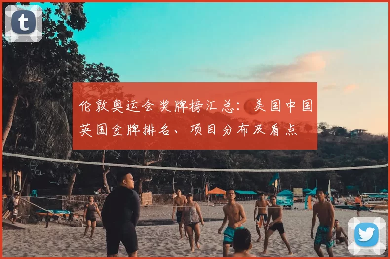 伦敦奥运会奖牌榜汇总：美国中国英国金牌排名、项目分布及看点